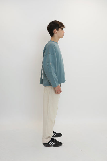 CELESTIAL GREEN CREWNECK