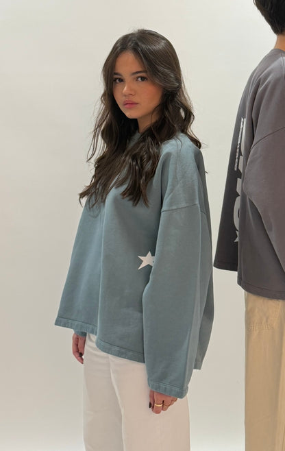 CELESTIAL GREEN CREWNECK