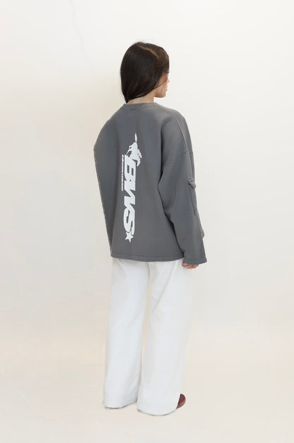 CELESTIAL GRAY CREWNECK